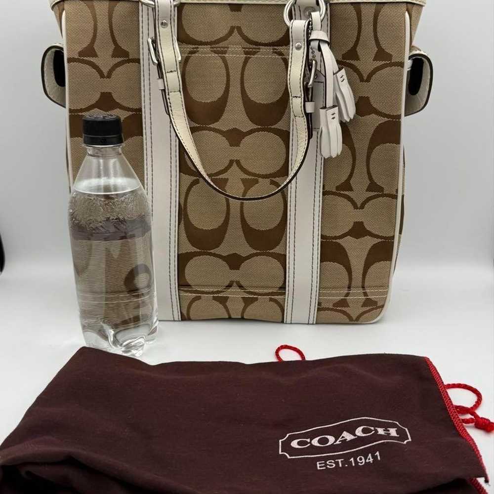 COACH Handbag Tote Bag Signature Pattern - image 2