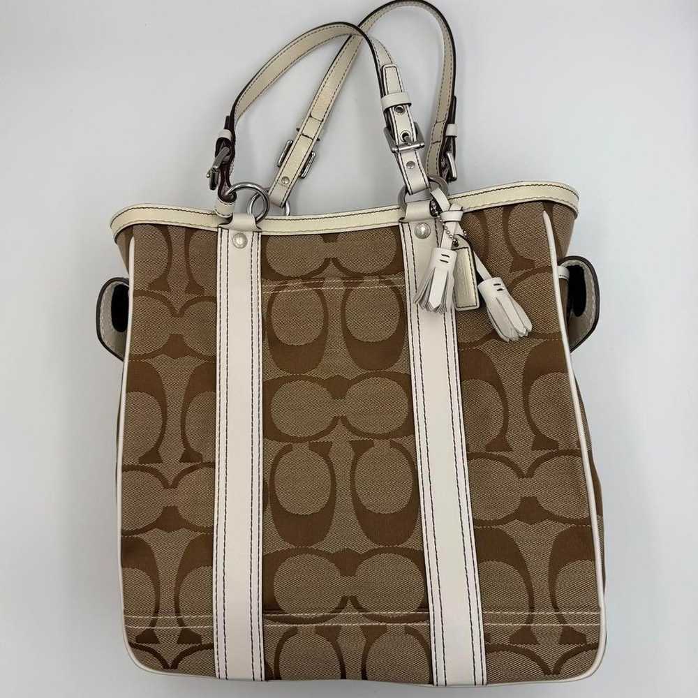 COACH Handbag Tote Bag Signature Pattern - image 3