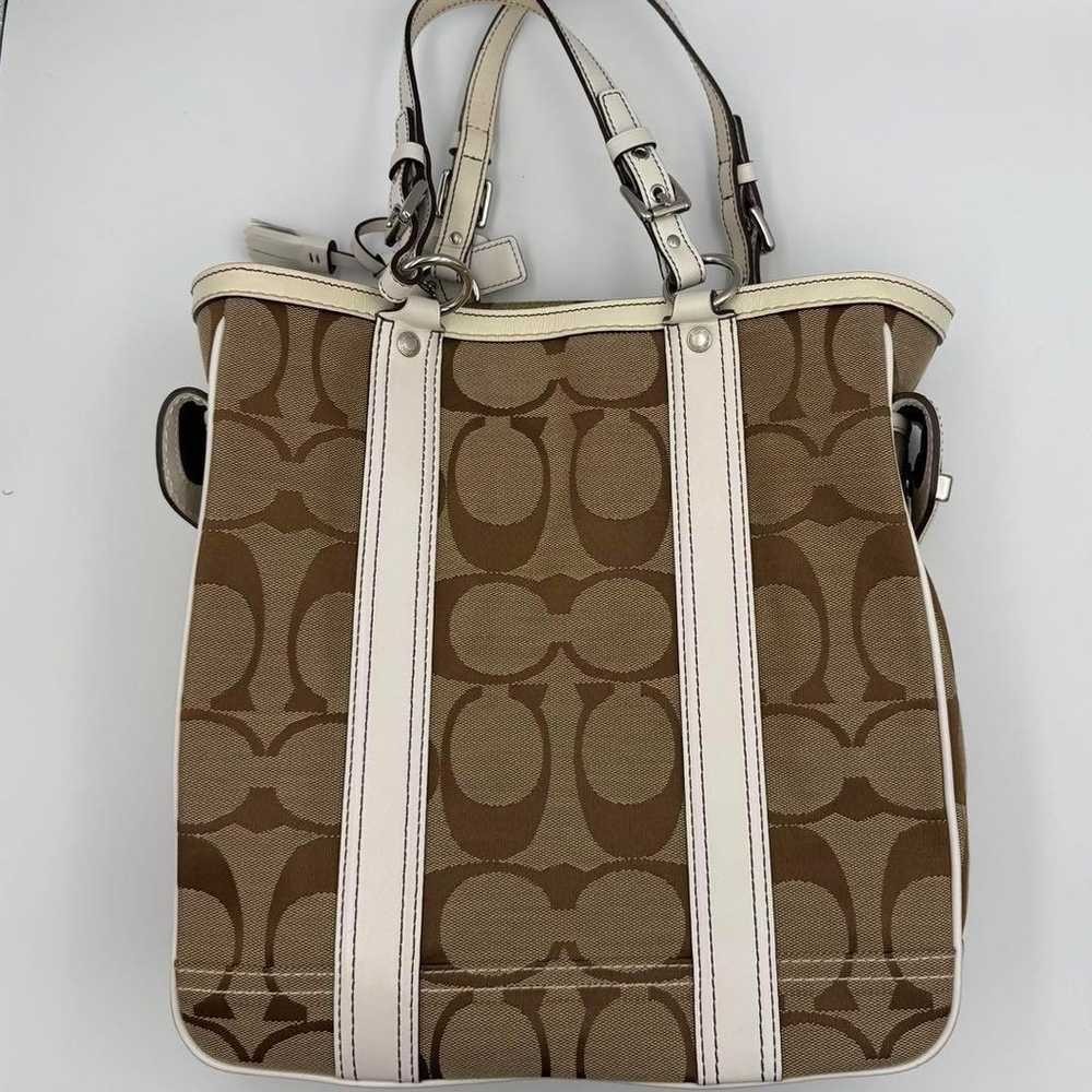 COACH Handbag Tote Bag Signature Pattern - image 4