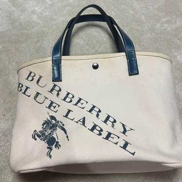 BURBERRY Blue Label tote bag in white. - image 1