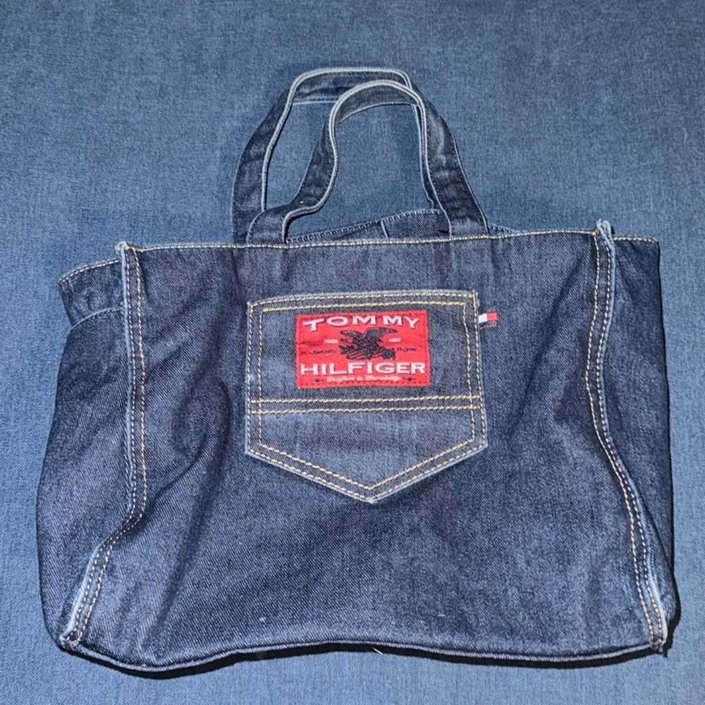 vintage Tommy Hilfiger denim tote bag - image 1