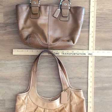 2 Coach Bags SOHO & ERGO HOBO Leather Handbags Pu… - image 1