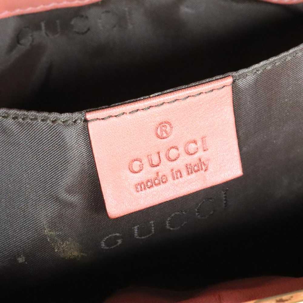 Gucci Bamboo leather handbag - image 8