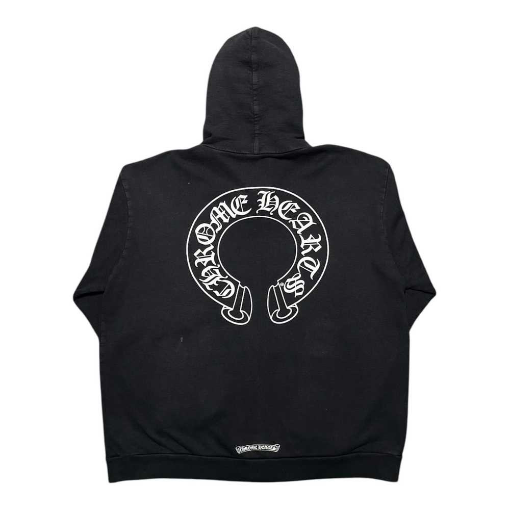 Chrome Hearts Horseshoe Floral Zip-Up Hooded Swea… - image 2