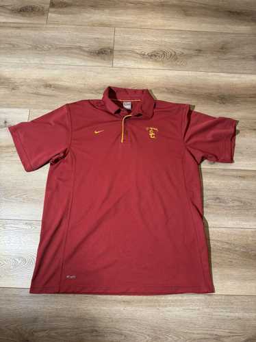 Nike × Vintage USC Trojans Nike Polo Dri-Fit Shirt