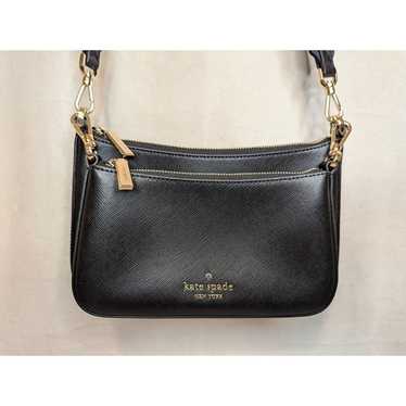 NWOT Kate Spade Black Duet Saffiano Leather Small… - image 1