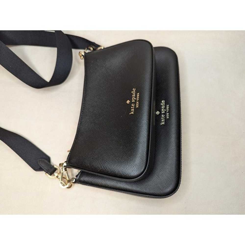 NWOT Kate Spade Black Duet Saffiano Leather Small… - image 5