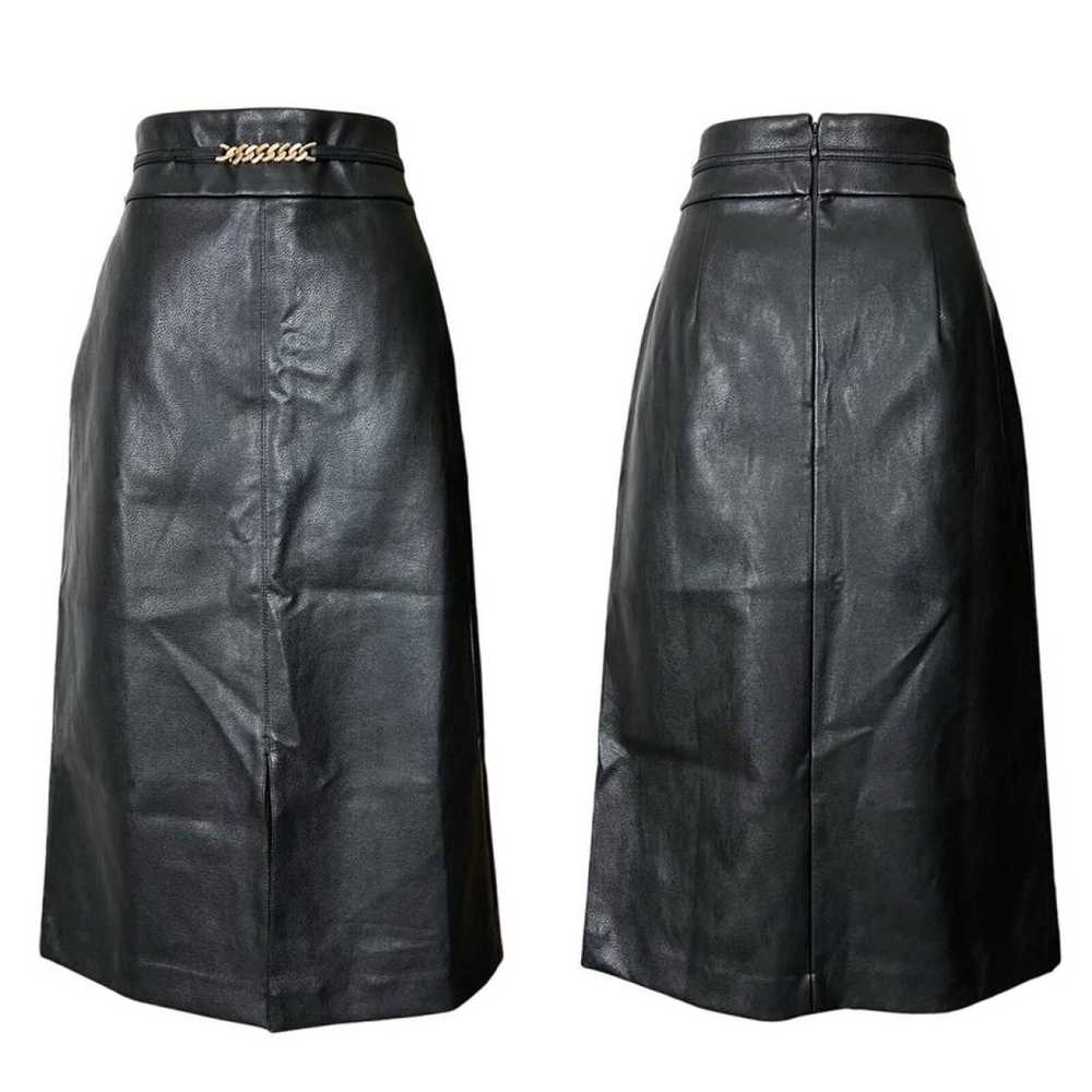 Ann Taylor Vegan leather mid-length skirt - image 12