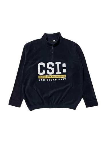 Vintage Navy and yellow CSI Las Vegas crewneck swe