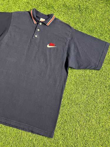 Nike Vintage 90s Nike Embroidered Polo Shirt