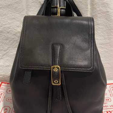 VINTAGE Coach legacy black leather Backpack 9858