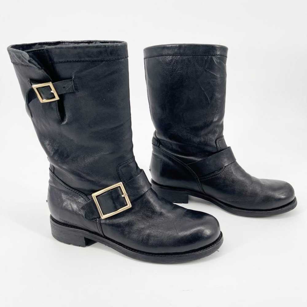 Jimmy Choo Leather biker boots - image 2