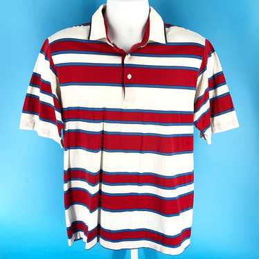 Vintage 90s striped golf polo Titleist Collection… - image 1