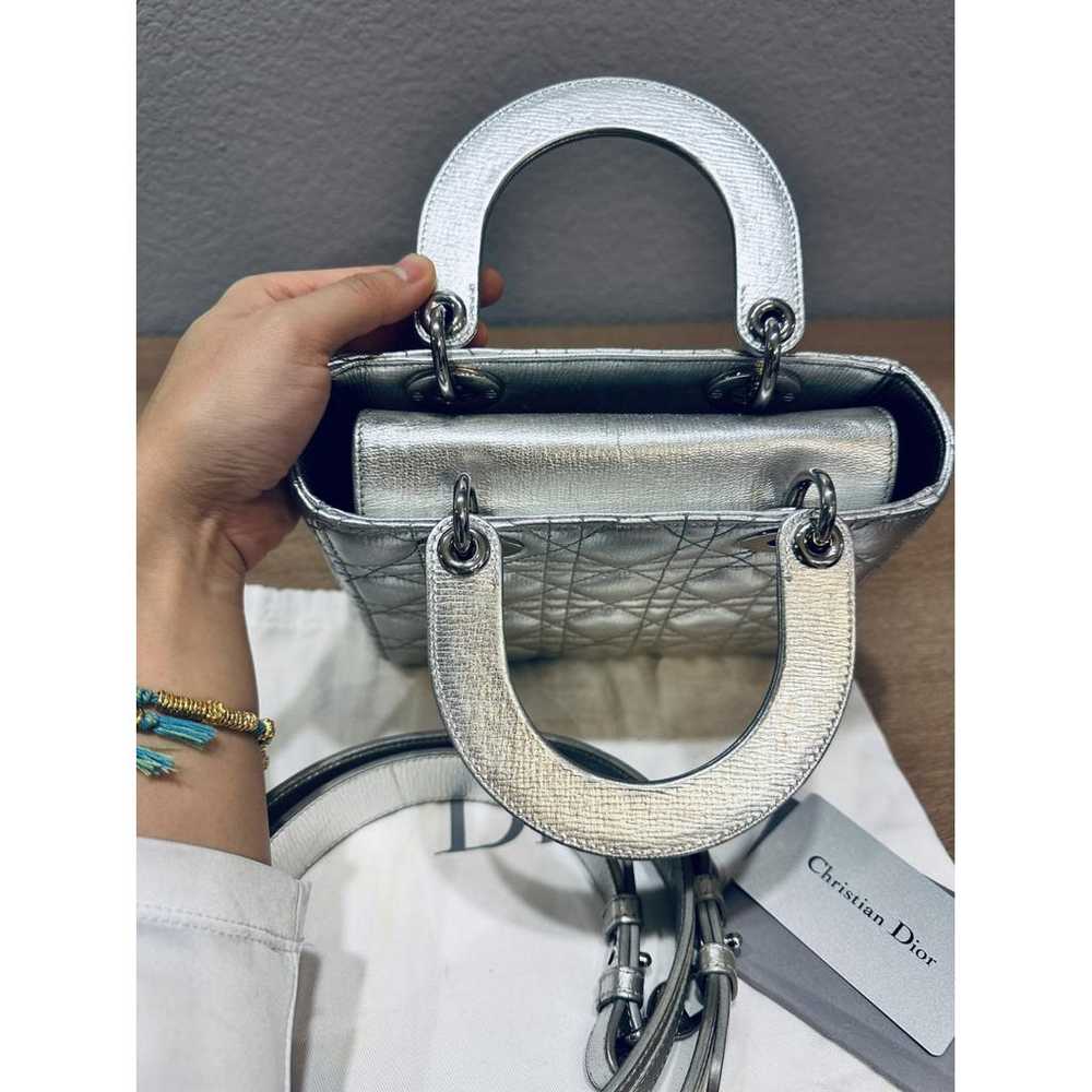 Dior Lady Dior leather handbag - image 6