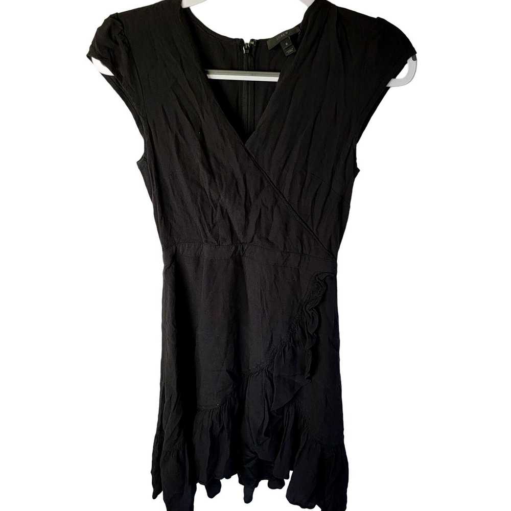 J.Crew J Crew Black Crepe Mini Dress Size 0 - image 1