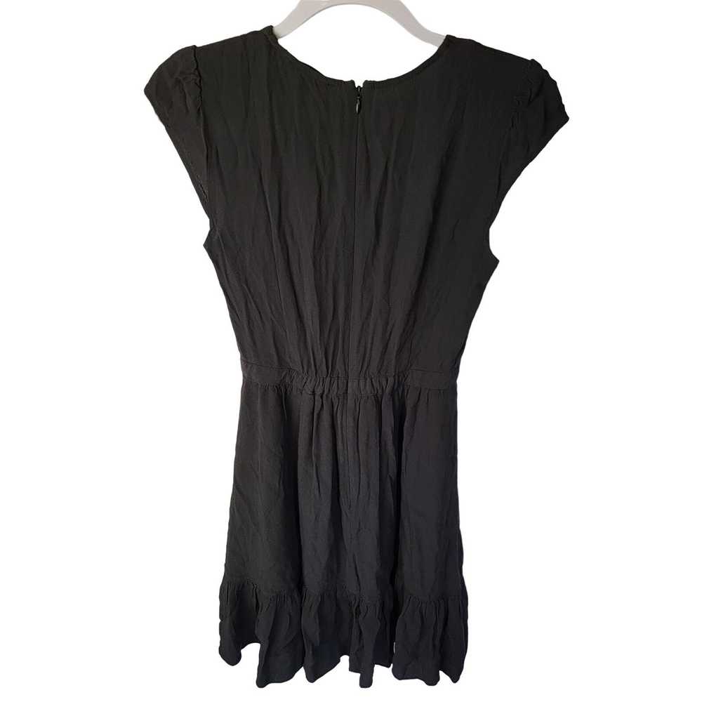 J.Crew J Crew Black Crepe Mini Dress Size 0 - image 6