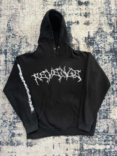 Revenge Revenge Spider Web Lightning Logo Hoodie