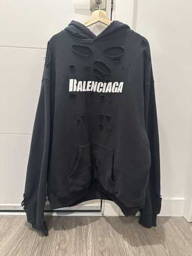 Balenciaga Balenciaga destroyed/distressed hoodie