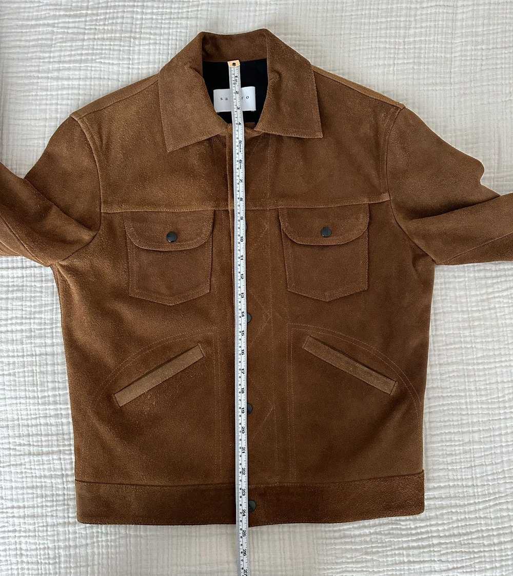 Sandro Sandro Suede Trucker Jacket - image 10