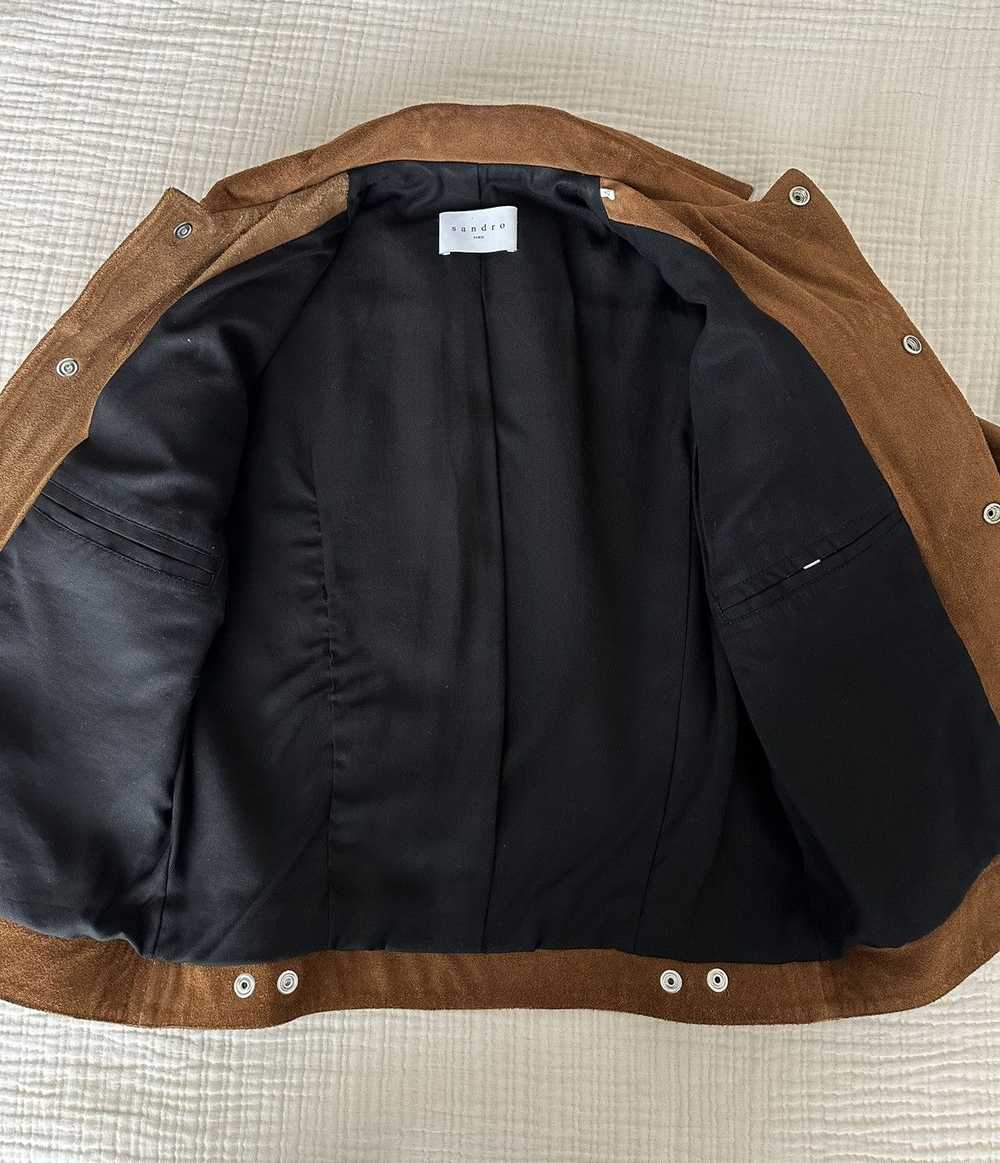 Sandro Sandro Suede Trucker Jacket - image 4