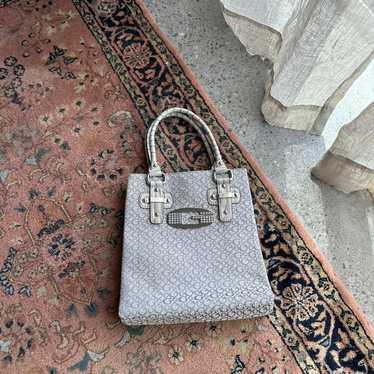 Y2k early 2000s metallic silver Guess handbag