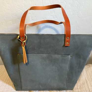 Portland Leather Goods Large Tote zipper storm - image 1