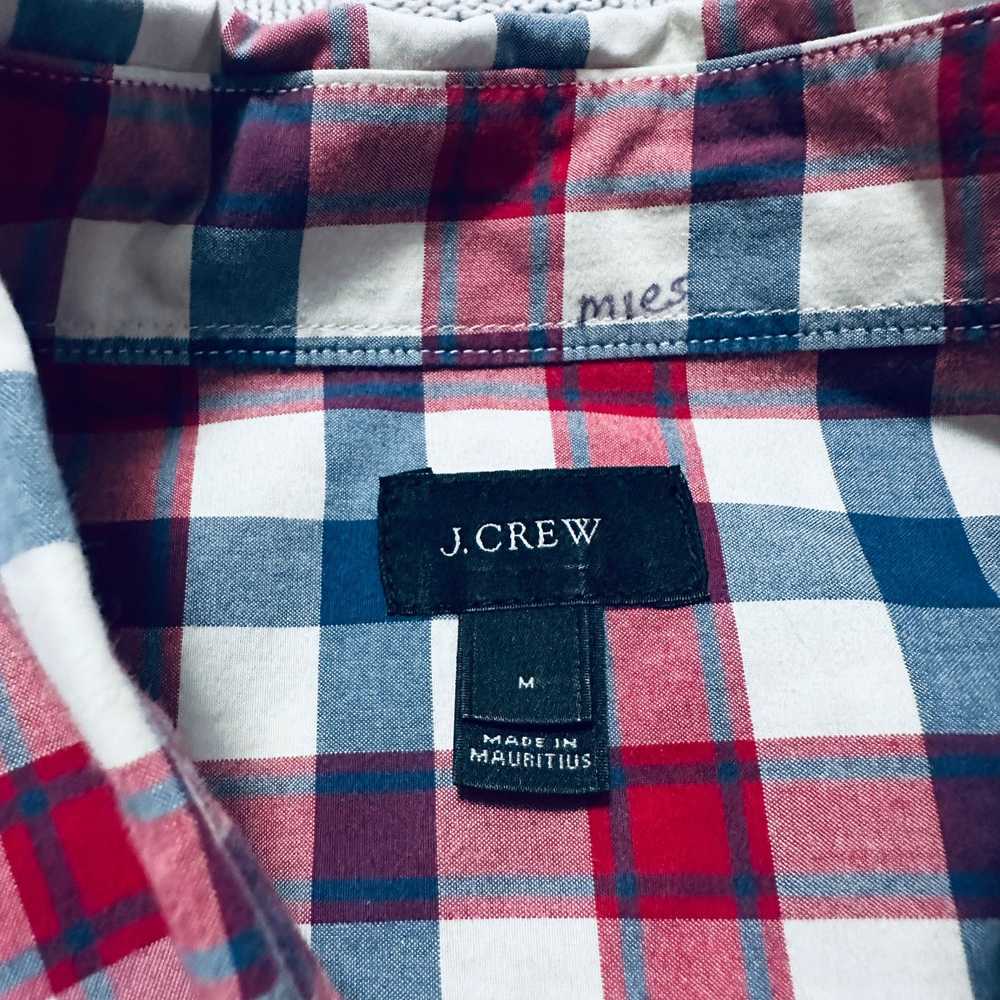 J.Crew J Crew red and blue buffalo check plaid bu… - image 5