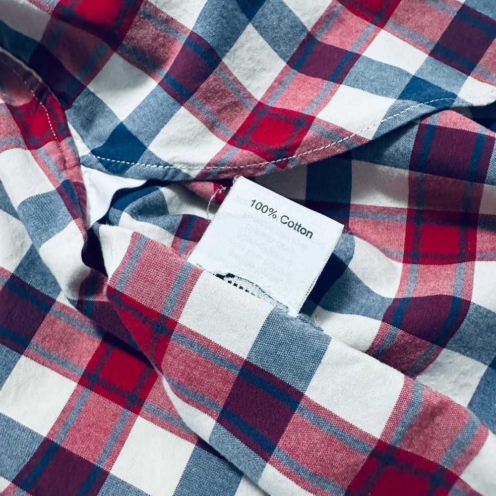 J.Crew J Crew red and blue buffalo check plaid bu… - image 6