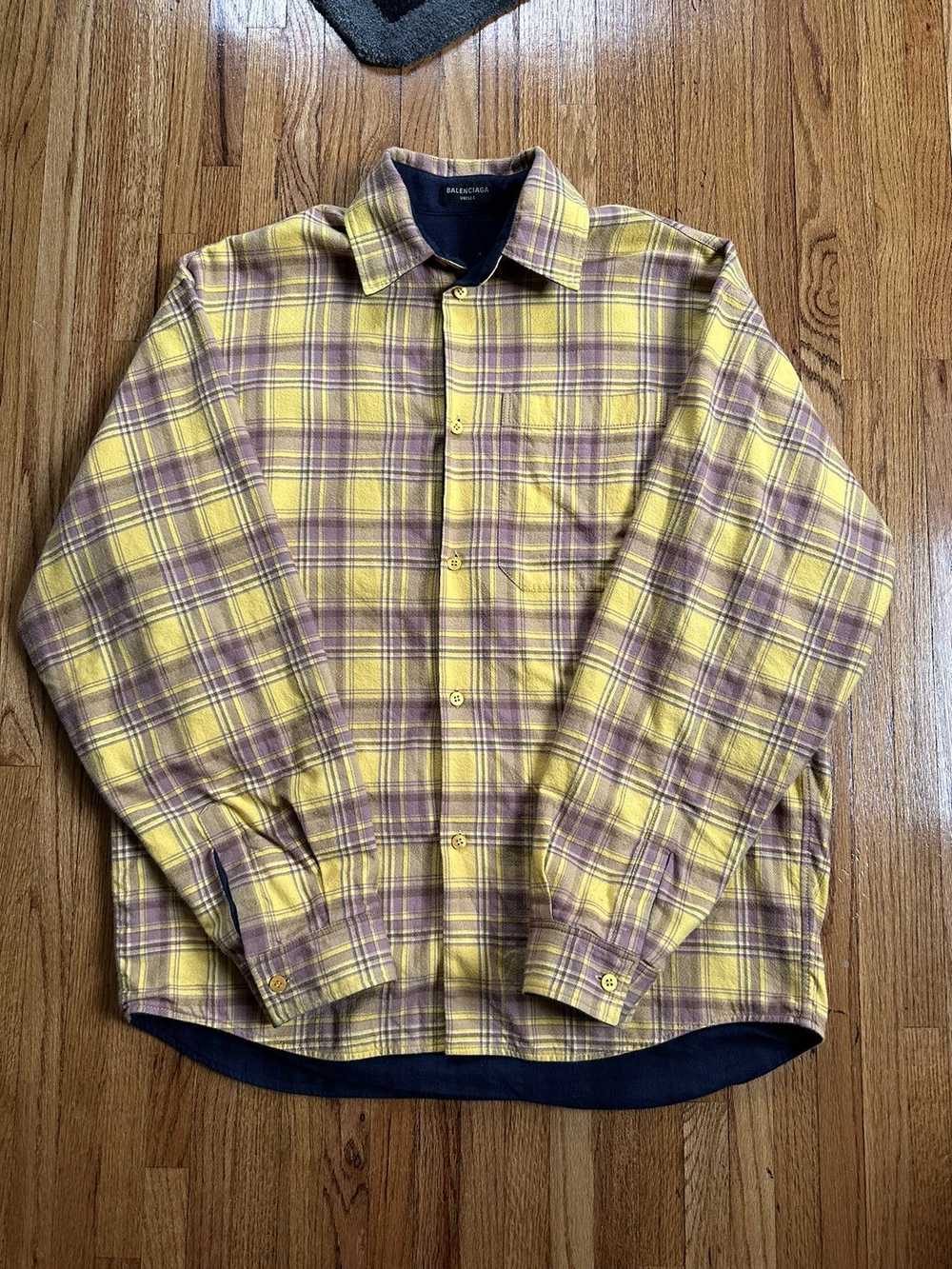 Balenciaga Balenciaga reversible flannel - image 1