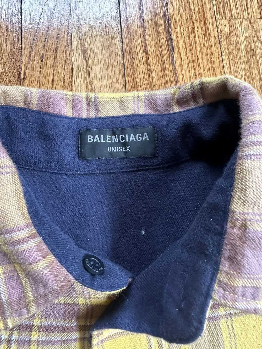 Balenciaga Balenciaga reversible flannel - image 4