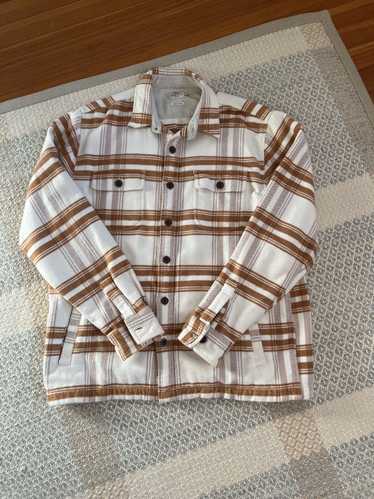 Faherty Faherty Long sleeve cream/brown flannel