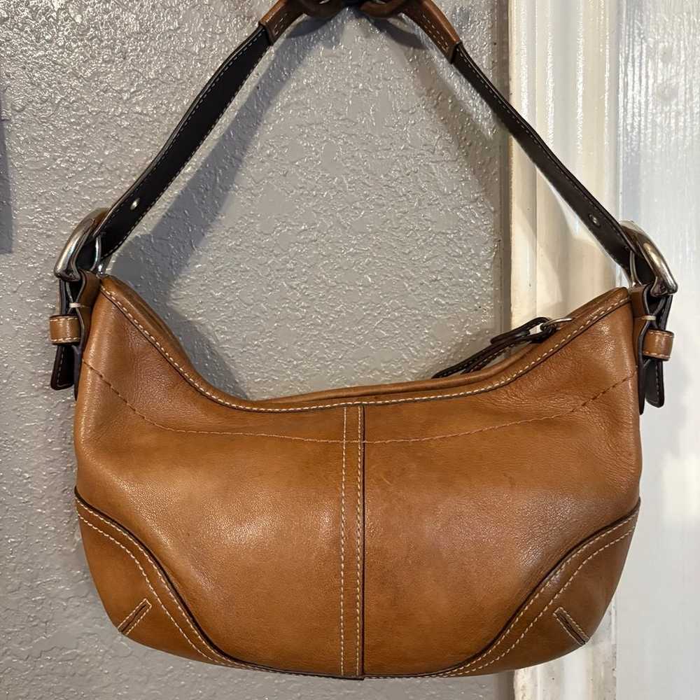 Coach mini brown shoulder bag - image 2