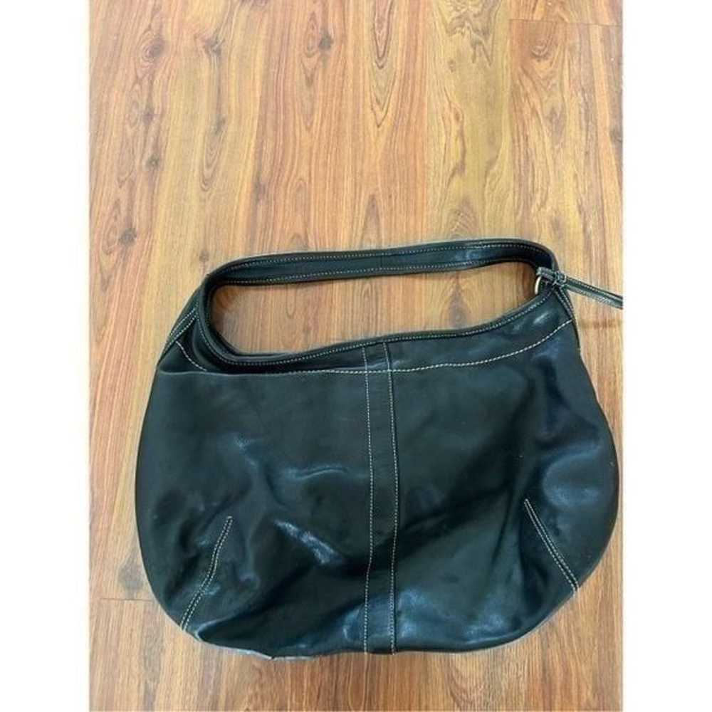 Coach black leather hobo bag vintage - image 3