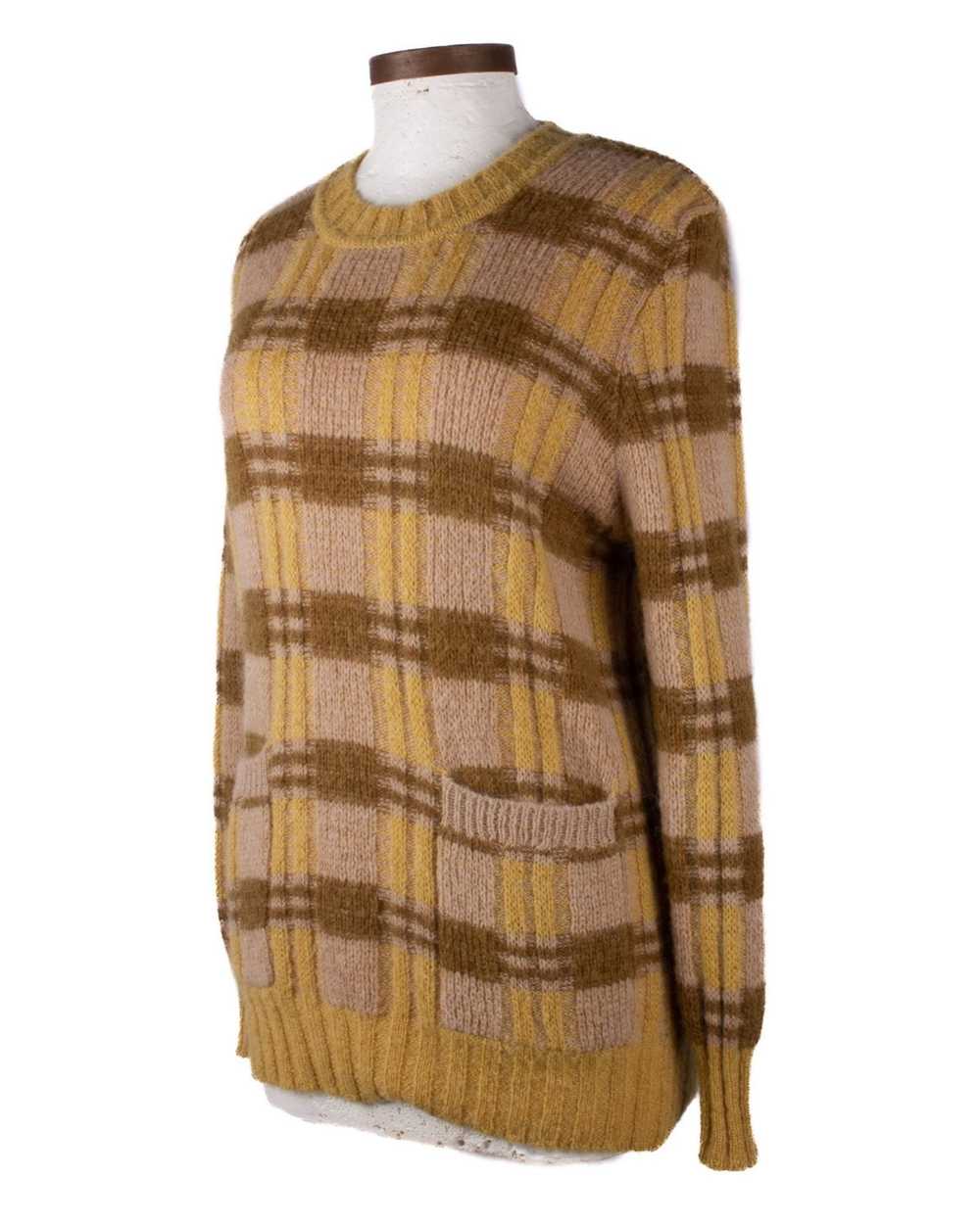 Marni MARNI YELLOW/BROWN ALAPCA BLEND SWEATER - image 2