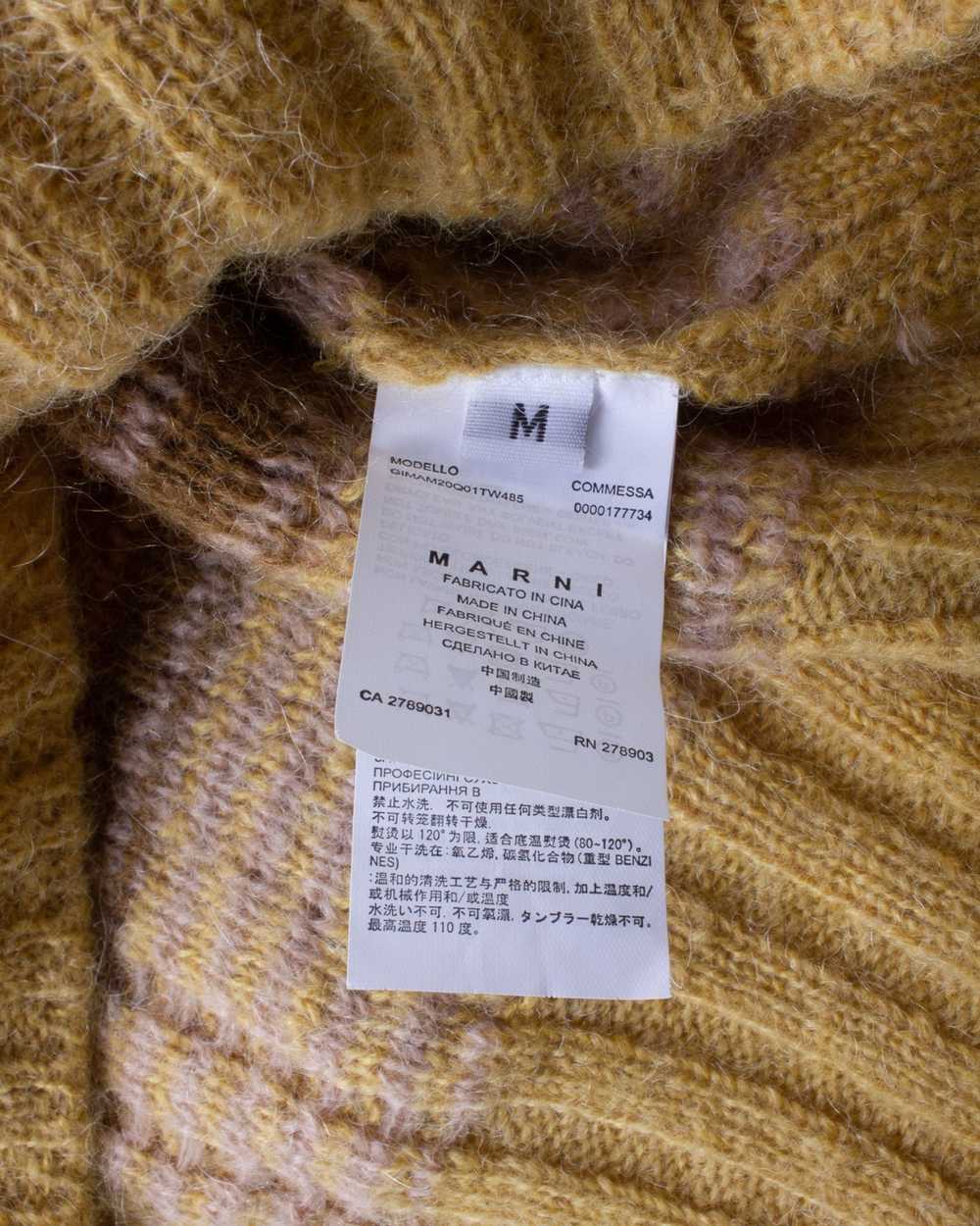 Marni MARNI YELLOW/BROWN ALAPCA BLEND SWEATER - image 5