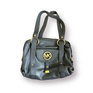 Michael Kors Fulton Gray Leather Satchel - image 1