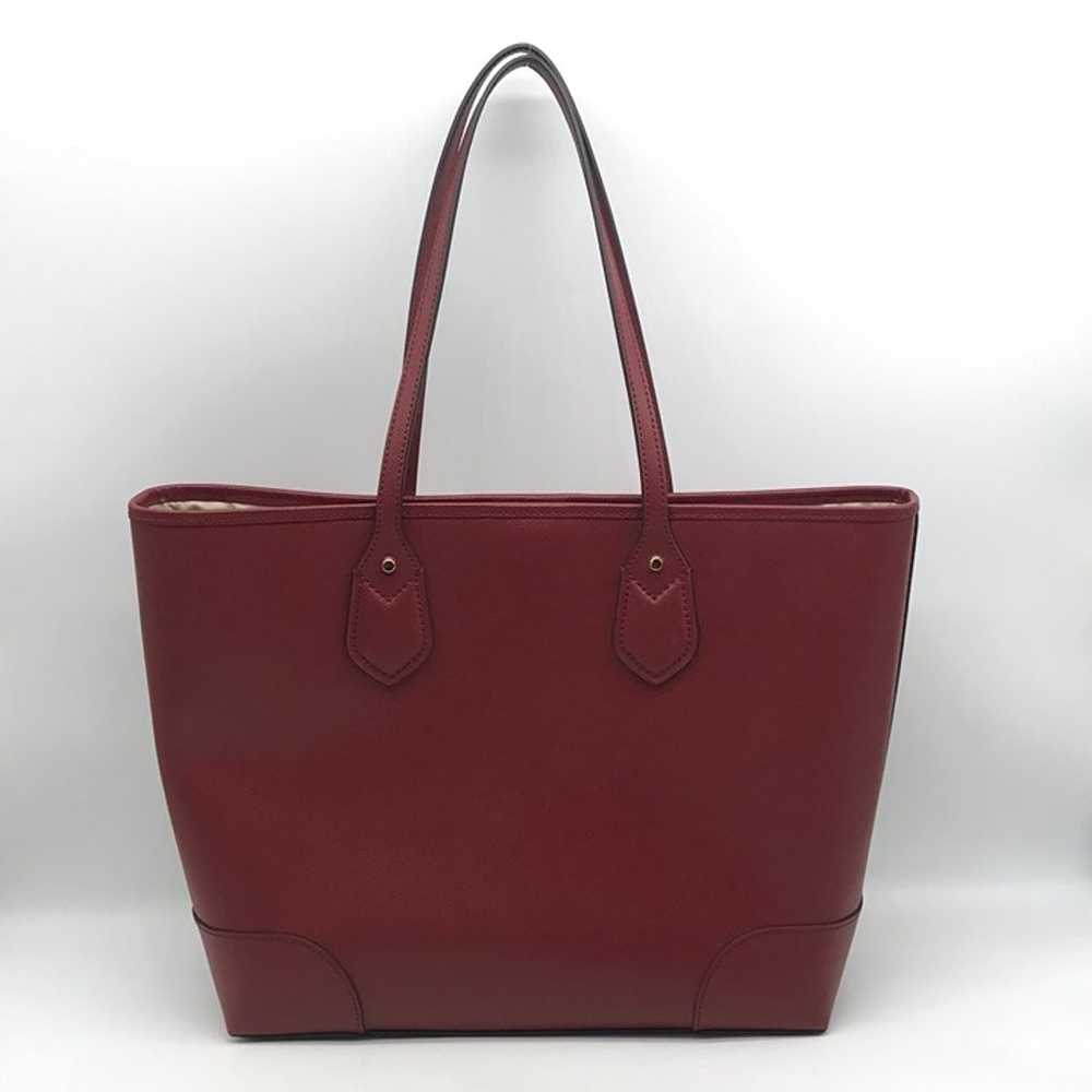 Michael Kors Extra Large Burgundy Leather Saylor … - image 2