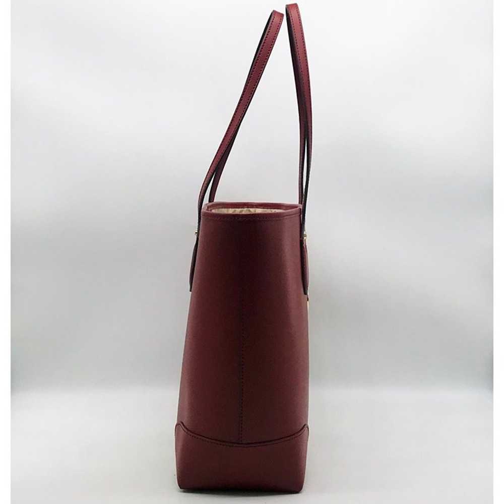 Michael Kors Extra Large Burgundy Leather Saylor … - image 3