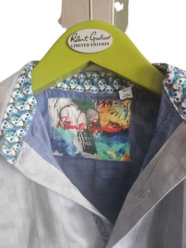 Robert Graham Blue button down shirt