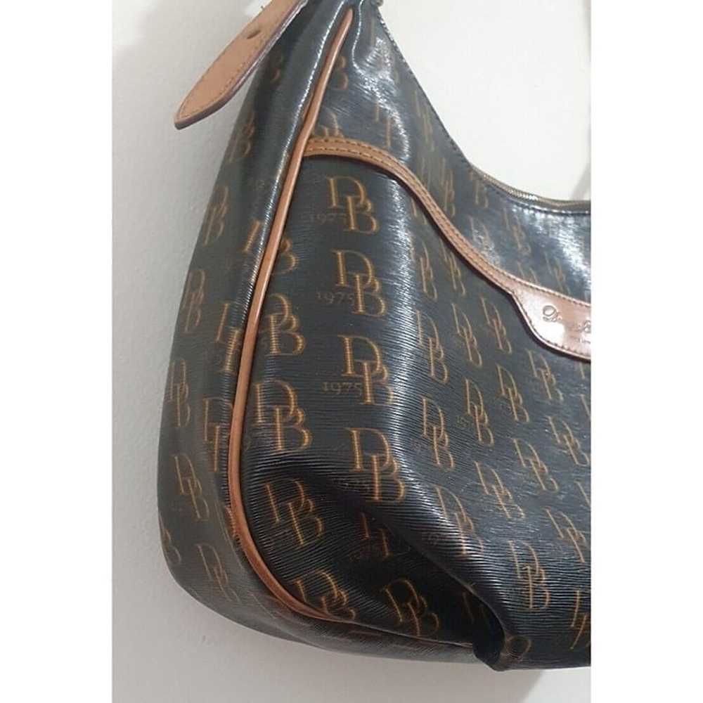 Dooney & Bourke Brown Leather Monogrammed Bag/vin… - image 4