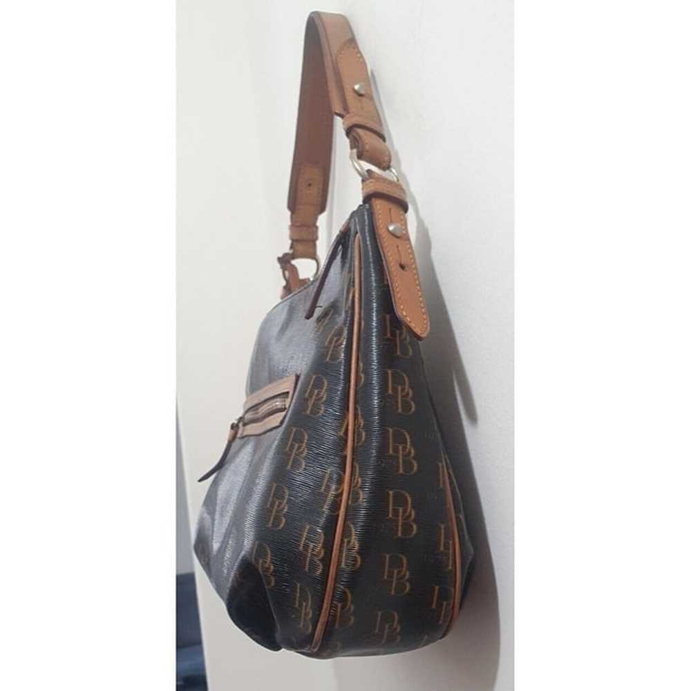 Dooney & Bourke Brown Leather Monogrammed Bag/vin… - image 7