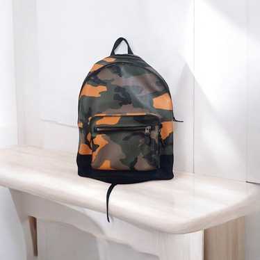 Coach Charles Leather Backpack Multicolor Camoufla