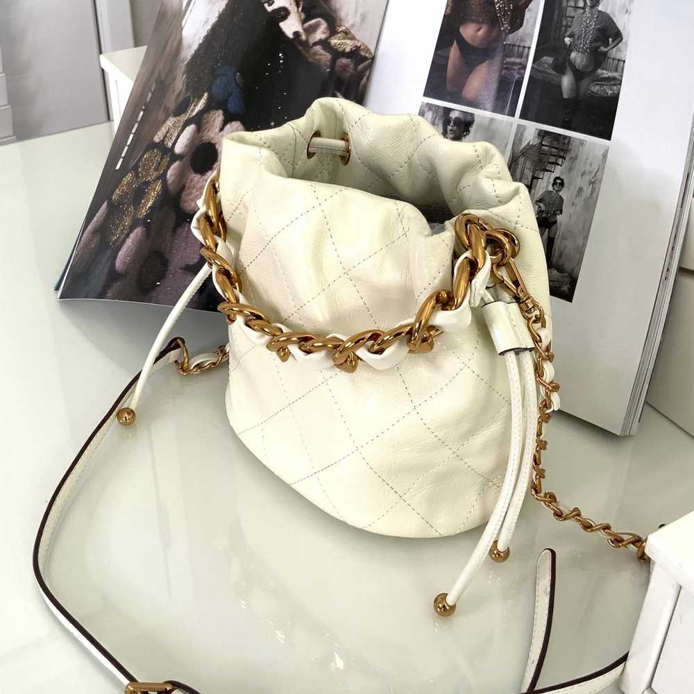 White leather bucket bag - image 2