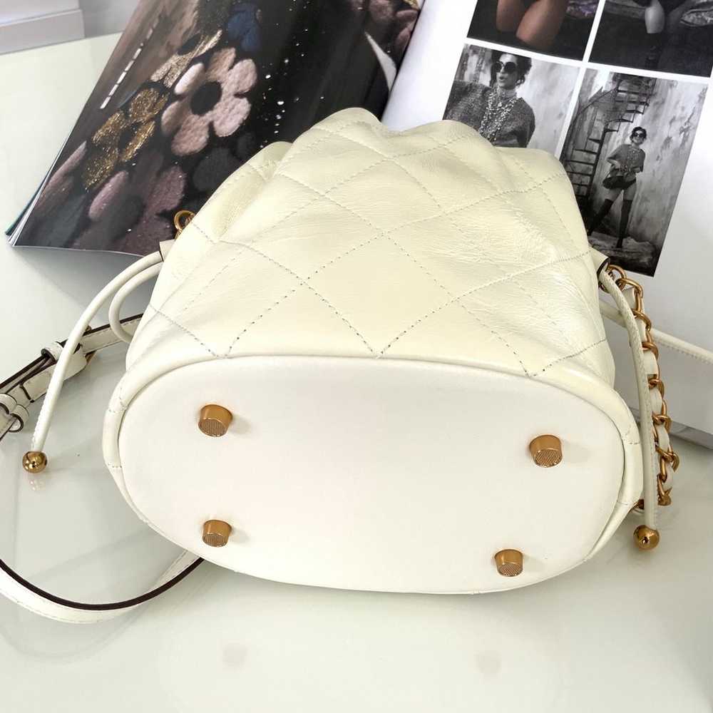 White leather bucket bag - image 3