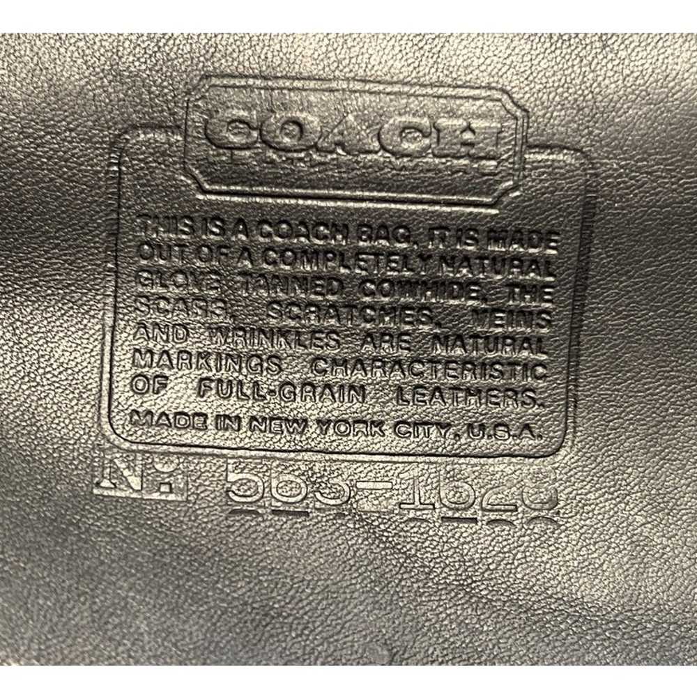 VTG 60s 70s Coach Leather New York City Tote 1628… - image 2