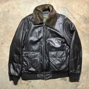 Eddie Bauer × Leather Jacket × Vintage Vintage 200