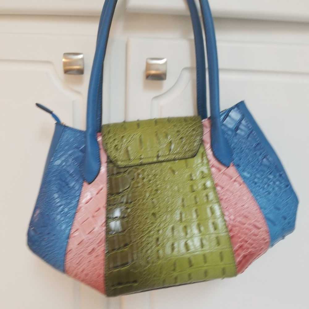 Croc pattern shoulderbag - image 2