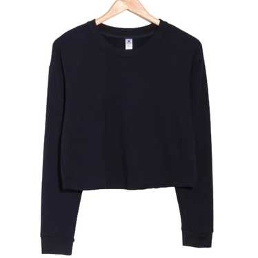 Other Navy Basic Cropped Pullover Sweatshirt Size… - image 1