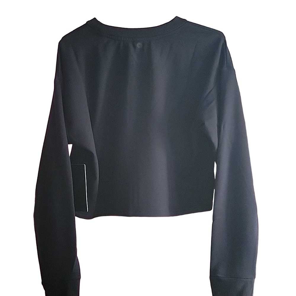 Other Navy Basic Cropped Pullover Sweatshirt Size… - image 8