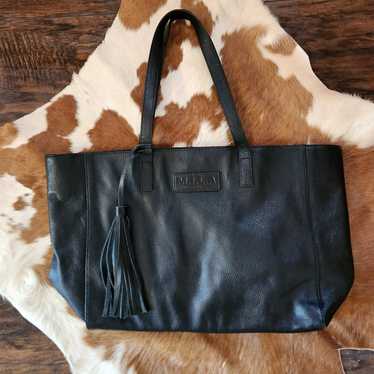 MILA Black Pebble Leather Tote Made In Los Angeles - image 1